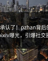大V终于承认了！pzhan背后的故事在pixiv曝光，引爆社交圈