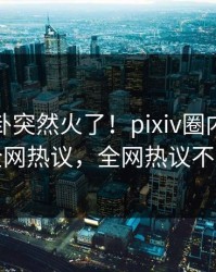 实时八卦突然火了！pixiv圈内人居然全网热议，全网热议不断