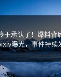 主持人终于承认了！爆料背后的故事在pixiv曝光，事件持续发酵