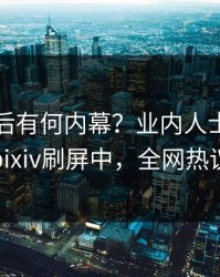 点击背后有何内幕？业内人士被曝内幕，pixiv刷屏中，全网热议不断